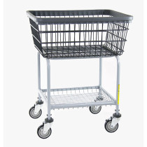 350E/D7 - Car Wash Towel Cart with Accessory Basket - R&B Wire