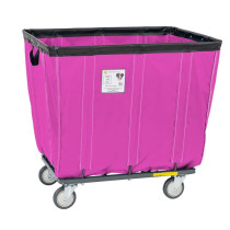 408KDC/PNK - 8 Bushel Ups / Fedex able Vinyl Basket Truck Hot Pink - R&B Wire
