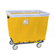 414SOBC/ANTI/YEL - 14 Bushel Antimicrobial Vinyl Basket Bumper Truck Yellow - R&B Wire