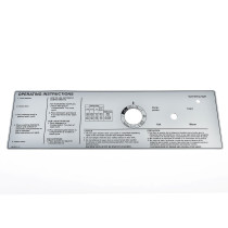 438290101 - Sign, Panel Instr-W75-Perm Prs Cm - Wascomat Electrolux Laundrylux