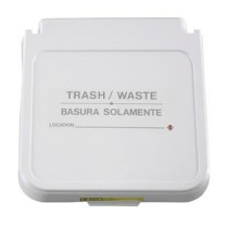 602TWG - Hamper Label, "Trash/WHTaste" Gray Lettering, pack of 5 - R&B Wire