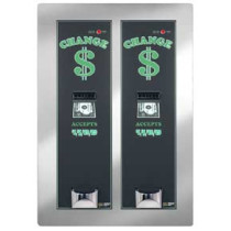 AC2221 - Rear Load Banknote Changer Dual Validators Dual Hoppers - American Changer