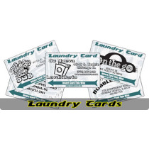 C2000BW - 2000 Pack Custom Printed Money Laundry Cards for Card Concepts Inc Payment Systems - Black and White - Cci
