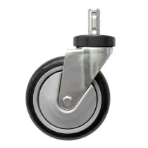 CASTERUP5 - Upcharge to 5" Clean Wheel System Basket Truck Casters  (corner caster pattern)  - R&B Wire