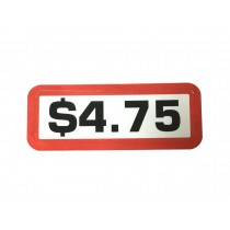 Pack of 12 - $4.75 Price Sticker for Coin Slides