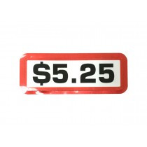 Pack of 12 - $5.25 Price Sticker for Coin Slides