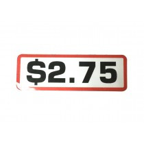 Pack of 12 - $2.75 Price Sticker for Coin Slides