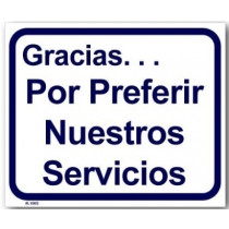 Spanish Version - Thank You For Doing Your Laundry With Us! Please Come Again Sign 10" X 12"