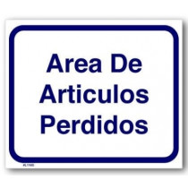 Spanish Version - Lost and Found Area Sign 10" x 12"