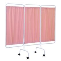 Three Panel Mobile Privacy Screen Pink Color