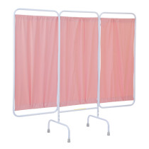 PSS 3/AML/M - Three Panel Antimicrobial Stationary Privacy Screen Mauve Color - R&B Wire