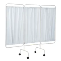 PSS 3C - Three Panel Mobile Privacy Screen White Color - R&B Wire