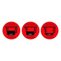 Use Less Soap Decal Sticker - Red w/ black print 3.5