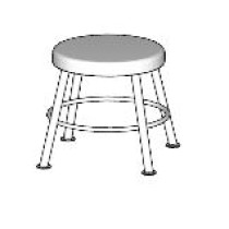 Fiberglass Stools SS-1K In Holly Red
