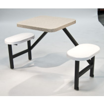 Seat Table Units STF-2224 With 1 Table And 2 Chairs In Almond Granite