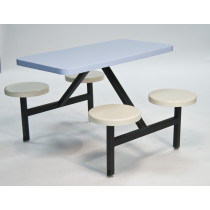 Seat Table Units STF-2444 With 1 Table And 4 Chairs In Peaceful Blue