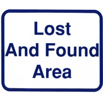 Lost and Found Area Sign 10" x 12"