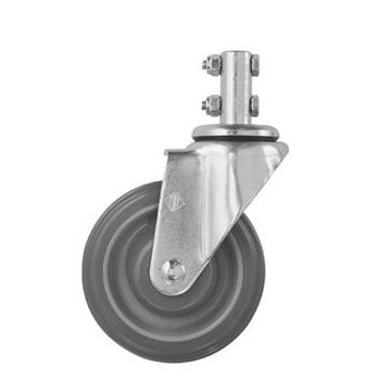 Cstr87Gl - 4" Mega Caster, Gray W/Brake - R&B Wire