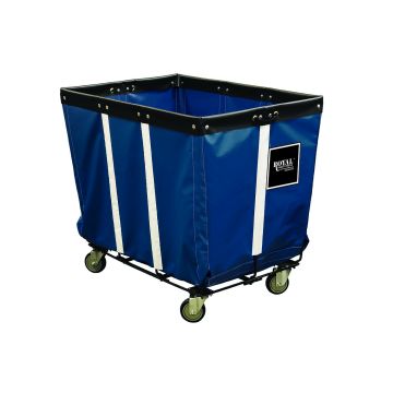R06-Vvw-Pwa-3Unt - Perm Liner Truck, 6 Bu, Navy Blue, Wire Base, All Swivel - Royal Basket