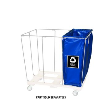 R10-Bbx-E3N - Drop-In Divider, 10 Bu, 1/3,Blue, Enviro - Royal Basket