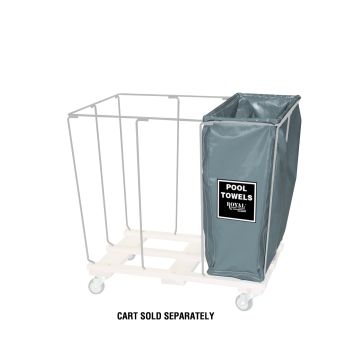 R10-Ggx-P3N - Drop-In Divider, 10 Bu, 1/3, Gray, Pool Towel - Royal Basket