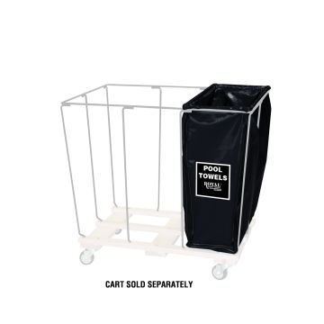 R10-Kkx-P3N - Drop-In Divider, 10 Bu, 1/3, Black, Pool Towel - Royal Basket