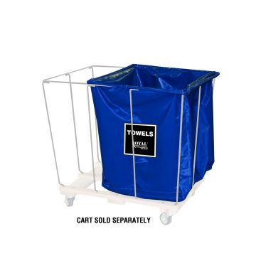 R12-Bbx-T4N - Drop-In Divider, 12 Bu, 2/3, Blue, Towel - Royal Basket