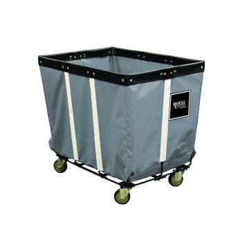 R12-Ggw-Pwa-3Unt - Perm Liner Truck, 12 Bu, Gray, Wire Base, All Swivel - Royal Basket
