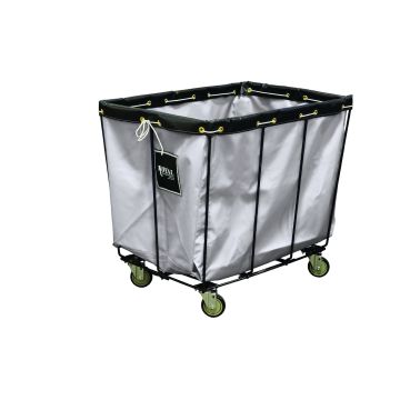 R18-Wwx-Kwa-3Unt - Knock Down Truck, 18 Bu, White, Wire Base, All Swivel - Royal Basket