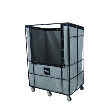 R32-Ggx-Bwe-4Unn - Bulk Wire, 32 Cu Ft, Gray, All Swivel - Royal Basket
