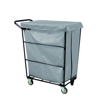 R32-Ggx-Jlc-4Unn - Janitorial Linen Cart, Single Compartment, Gray, 2Rg/2Sw - Royal Basket