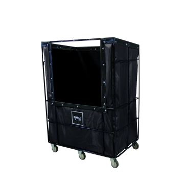 R32-Kkx-Bwe-4Unn - Bulk Wire, 32 Cu Ft, Black, All Swivel - Royal Basket