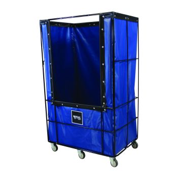 R48-Bbx-Bwe-4Unn - Bulk Wire, 40 Cu Ft, Blue, All Swivel - Royal Basket