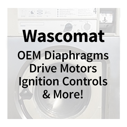 Wascomat Laundry Parts - OEM Diaphragms, Drive Motors, Ignition Controls & More!