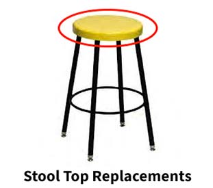 Fiberglass Stool Replacement Tops
